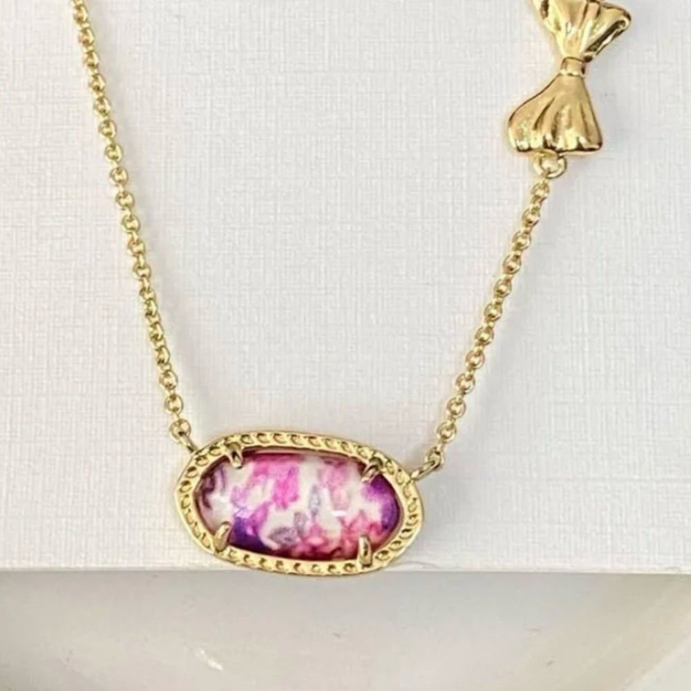 Love Shack Fancy X Kendra Scott Sunny Meadow Ditsy Purple Iris Heirloom Illusion